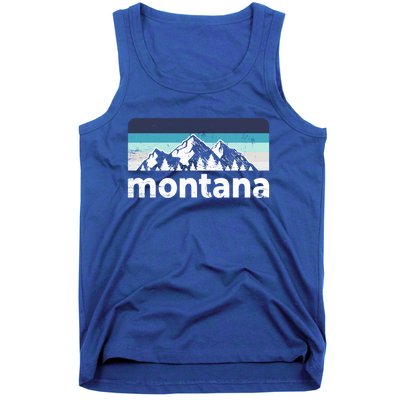 Vintage Retro Montana Mountain Adventure Outdoor Big Sky Funny Gift Tank Top