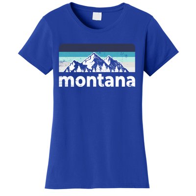 Vintage Retro Montana Mountain Adventure Outdoor Big Sky Funny Gift Women's T-Shirt