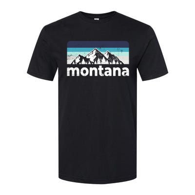 Vintage Retro Montana Mountain Adventure Outdoor Big Sky Funny Gift Softstyle CVC T-Shirt