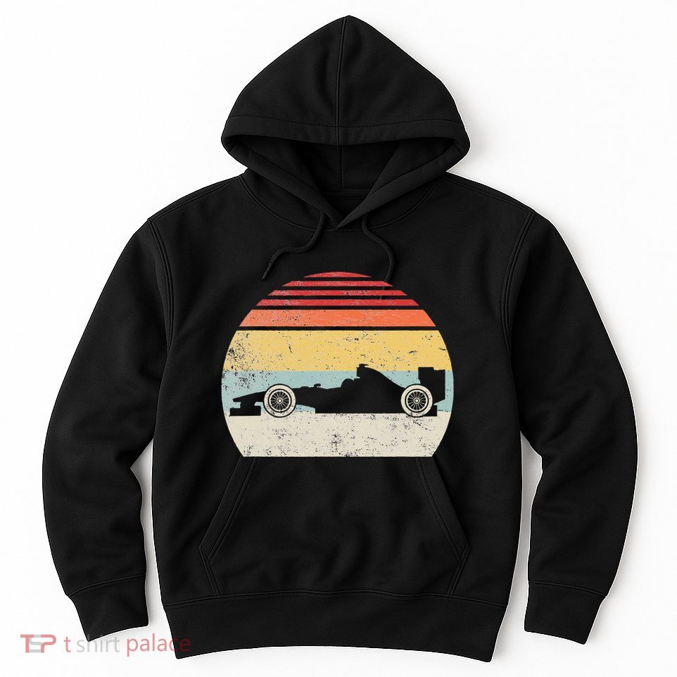 Vintage Retro Mechanic Sport Formula Race Car Hoodie