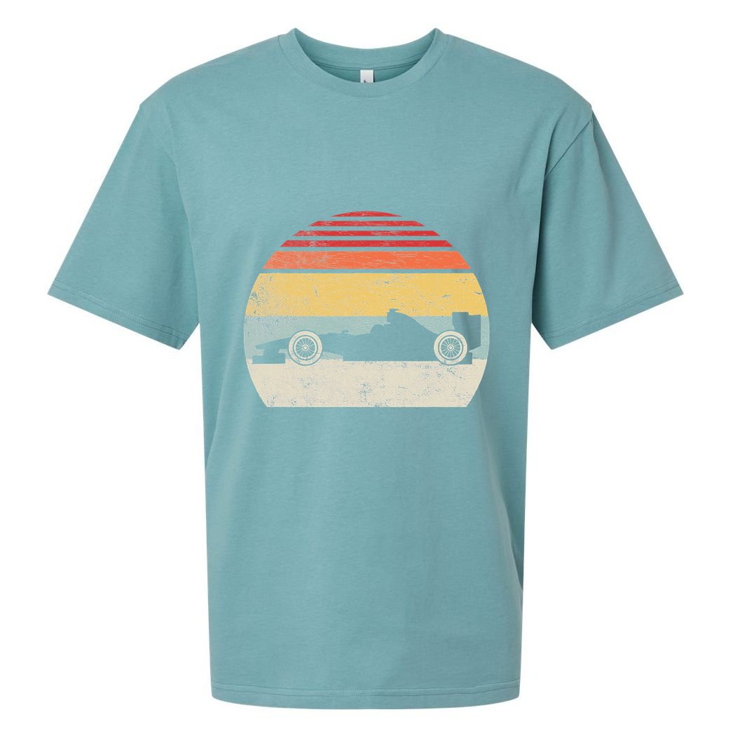 Vintage Retro Mechanic Sport Formula Race Car Sueded Cloud Jersey T-Shirt