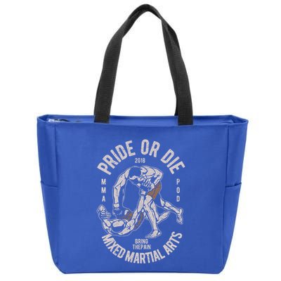 Vintage Retro Mma Outfit Fighter Mixed Martial Arts Gift Zip Tote Bag