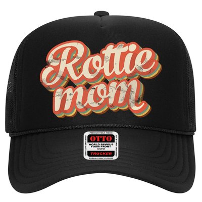 Vintage Rottweiler Mom Gift Rott Dog Lover Pet Rottie Mama Trucker Hat