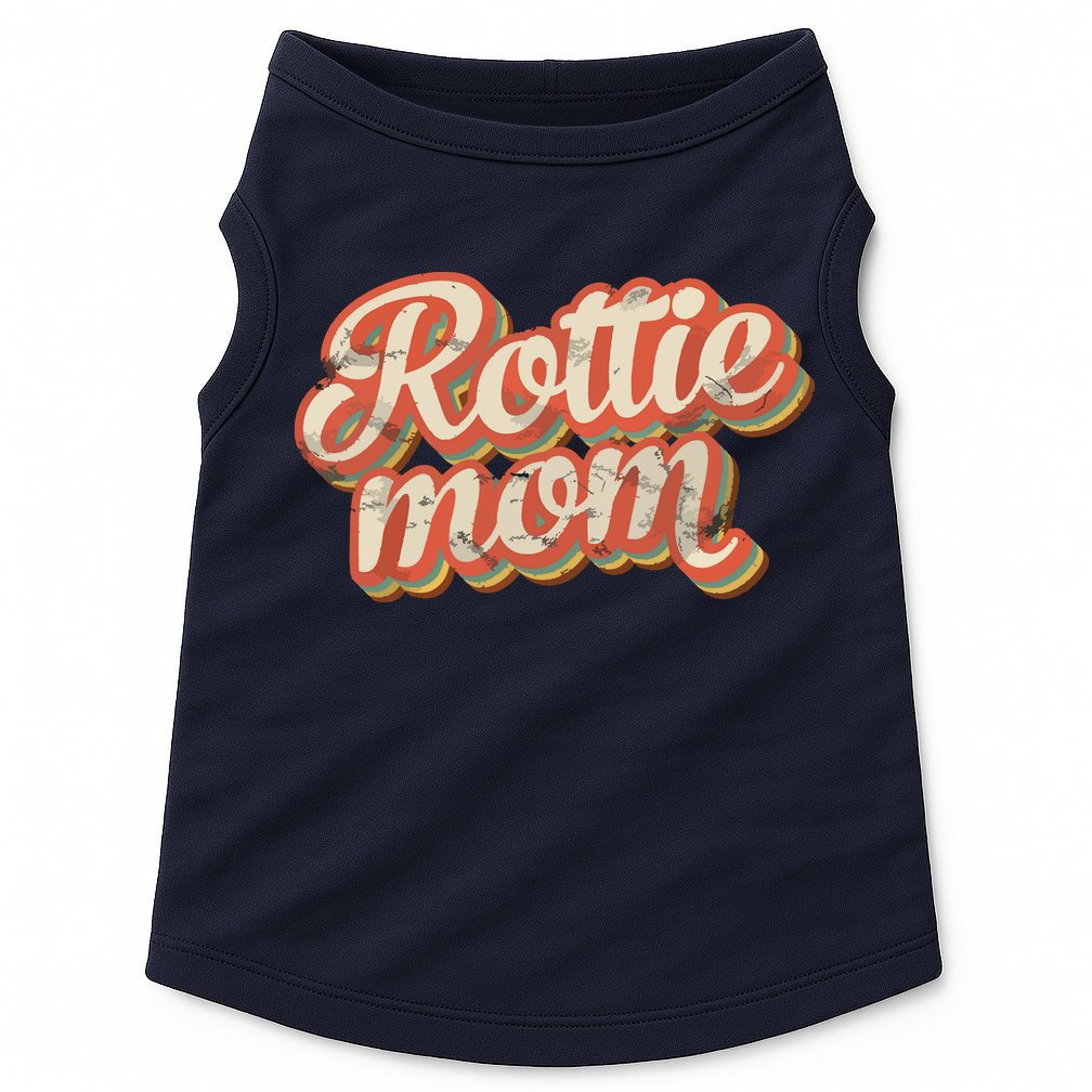 Vintage Rottweiler Mom Gift Rott Dog Lover Pet Rottie Mama Doggie Tank