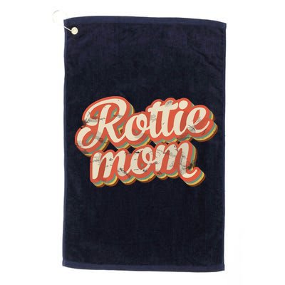 Vintage Rottweiler Mom Gift Rott Dog Lover Pet Rottie Mama Golf Towel