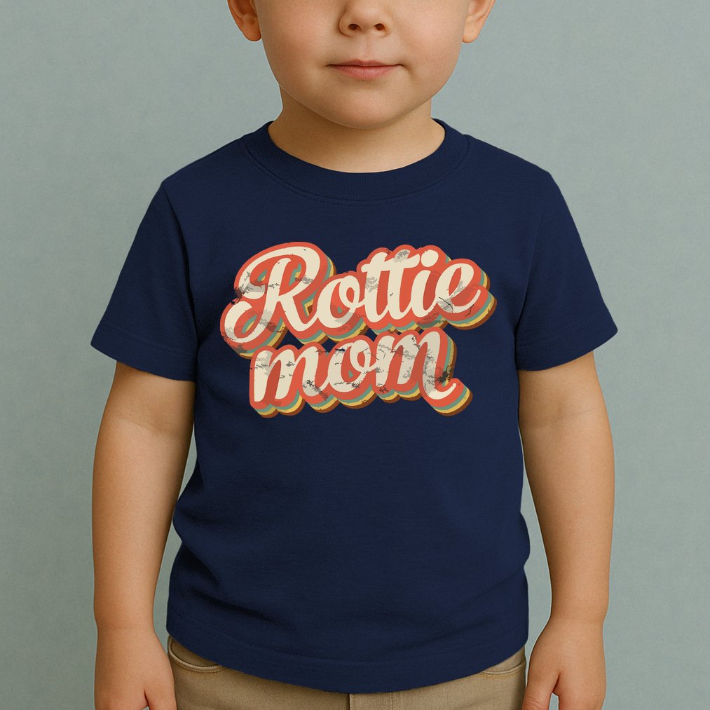 Vintage Rottweiler Mom Gift Rott Dog Lover Pet Rottie Mama Toddler T-Shirt