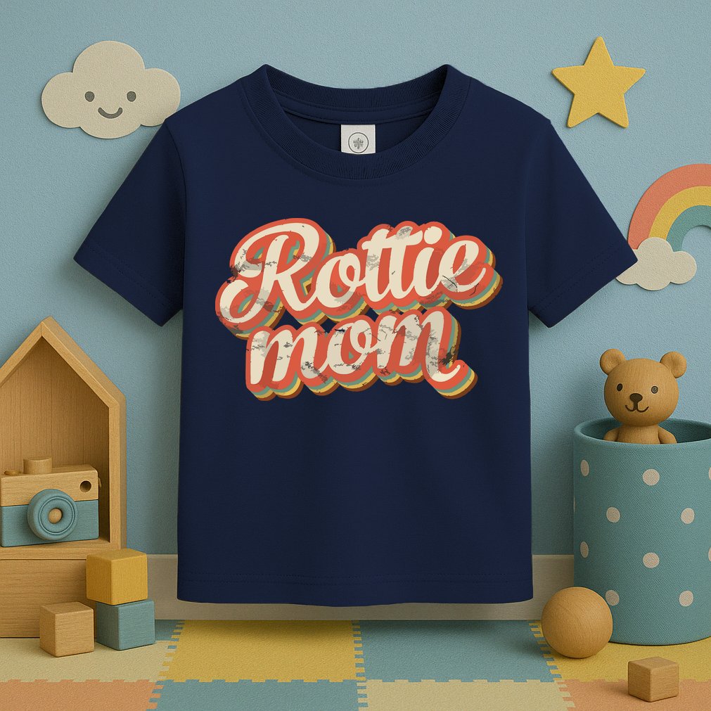 Vintage Rottweiler Mom Gift Rott Dog Lover Pet Rottie Mama Toddler T-Shirt