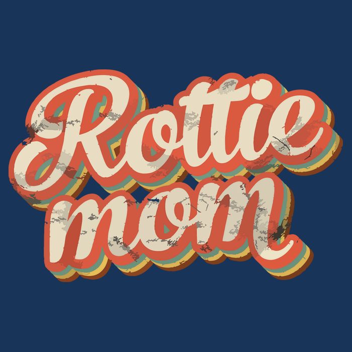 Vintage Rottweiler Mom Gift Rott Dog Lover Pet Rottie Mama Toddler T-Shirt