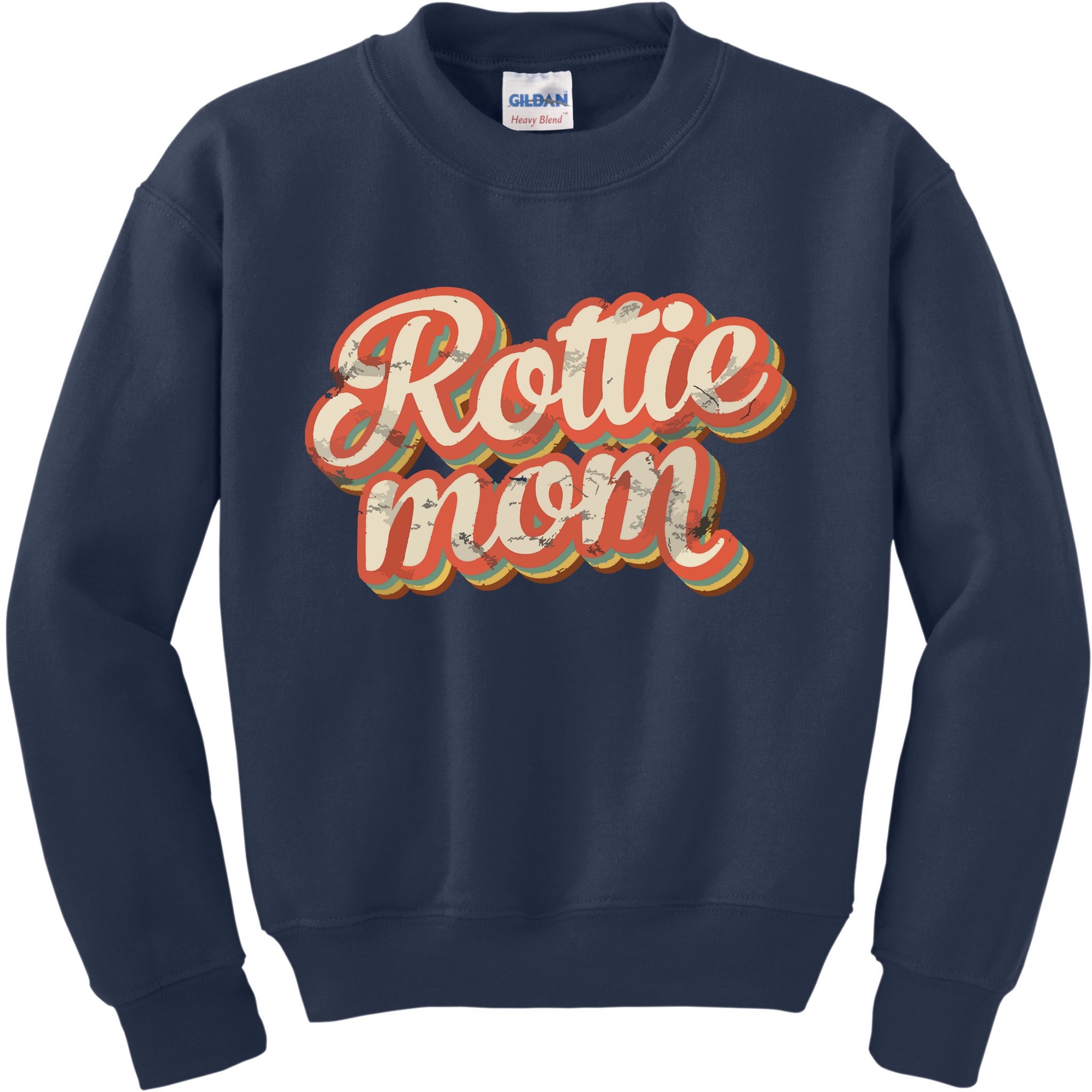 Vintage Rottweiler Mom Gift Rott Dog Lover Pet Rottie Mama Kids Sweatshirt