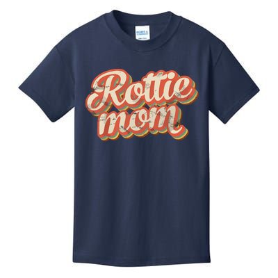 Vintage Rottweiler Mom Gift Rott Dog Lover Pet Rottie Mama Kids T-Shirt
