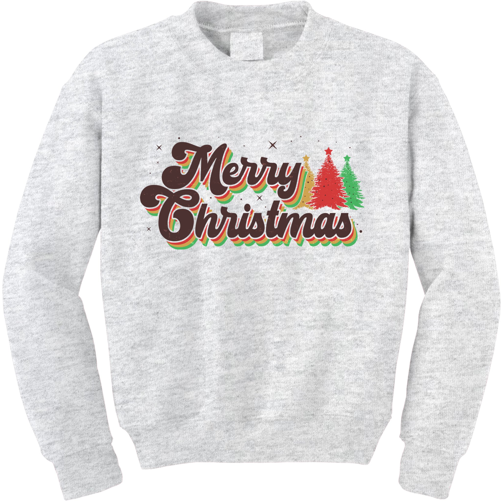 Vintage Retro Merry Christmas Kids Sweatshirt