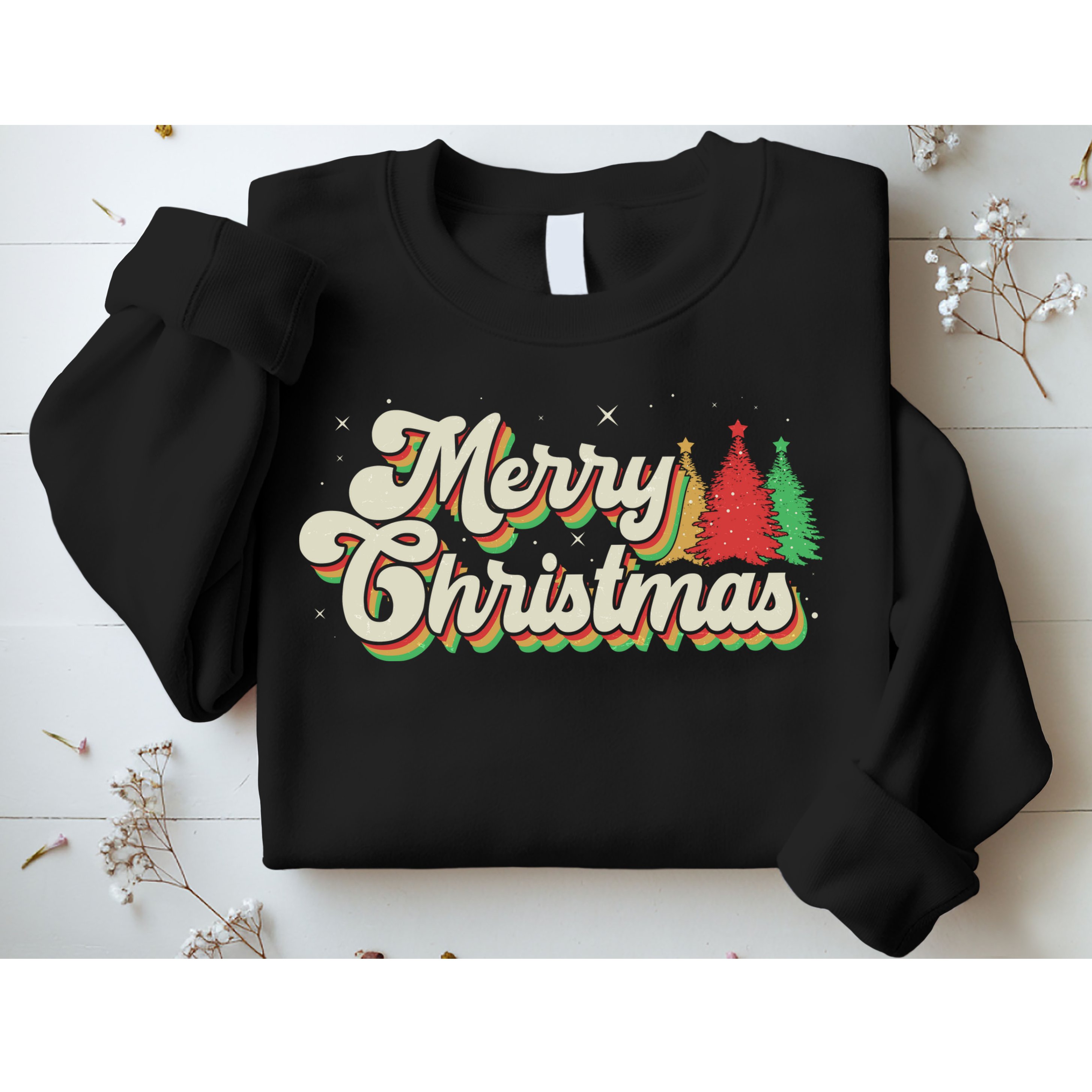 Vintage Retro Merry Christmas Sweatshirt
