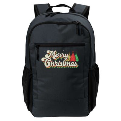 Vintage Retro Merry Christmas Daily Commute Backpack