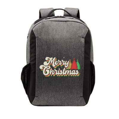 Vintage Retro Merry Christmas Vector Backpack