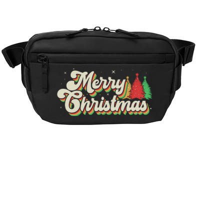 Vintage Retro Merry Christmas Crossbody Pack