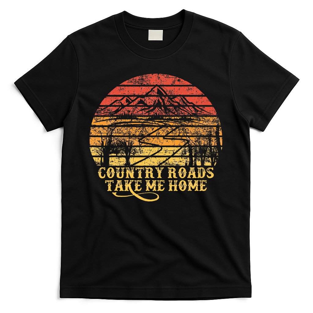 Vintage Retro Music Country Roads Take Me Home T-Shirt