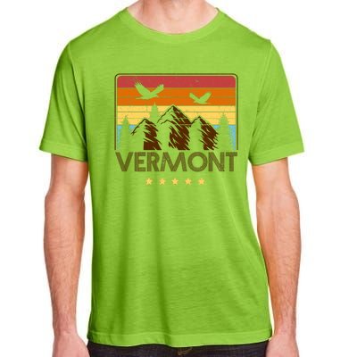 Vermont Retro Mountain Eagle Adult ChromaSoft Performance T-Shirt