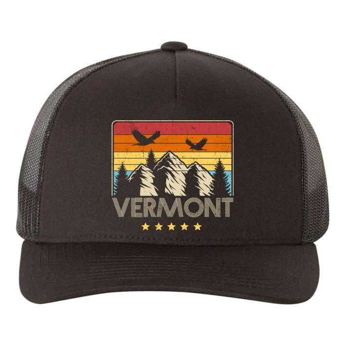 Vermont Retro Mountain Eagle Yupoong Adult 5-Panel Trucker Hat