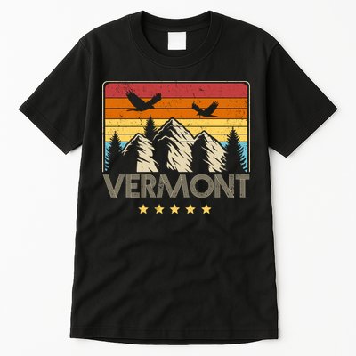 Vermont Retro Mountain Eagle Tall T-Shirt