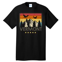 Vermont Retro Mountain Eagle Tall T-Shirt