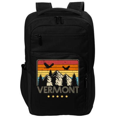 Vermont Retro Mountain Eagle Impact Tech Backpack