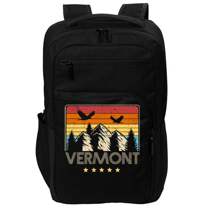 Vermont Retro Mountain Eagle Impact Tech Backpack