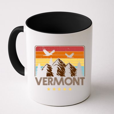 Vermont Retro Mountain Eagle Mug