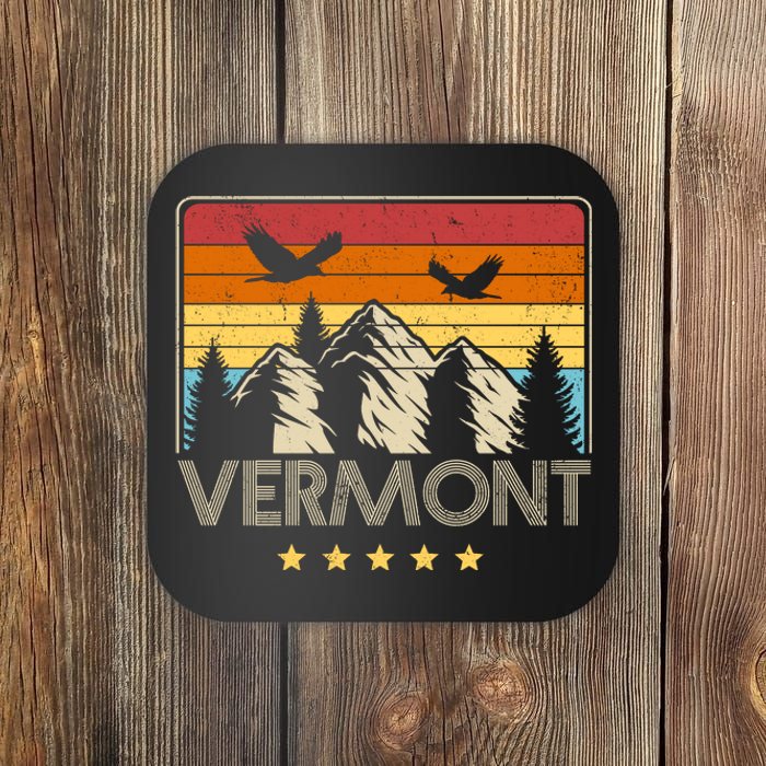 Vermont Retro Mountain Eagle Coaster