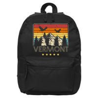 Vermont Retro Mountain Eagle 16 in Basic Backpack