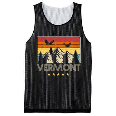 Vermont Retro Mountain Eagle Mesh Reversible Basketball Jersey Tank