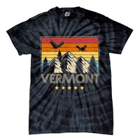 Vermont Retro Mountain Eagle Tie-Dye T-Shirt