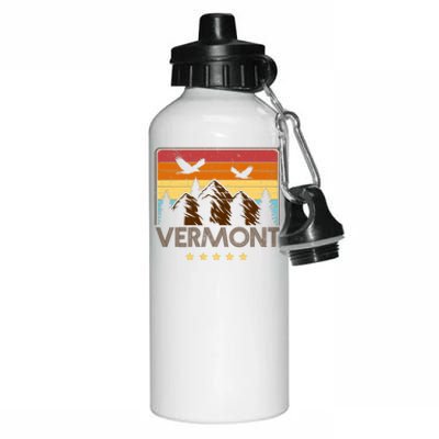 Vermont Retro Mountain Eagle Aluminum Water Bottle