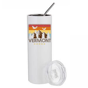 Vermont Retro Mountain Eagle Stainless Steel Tumbler