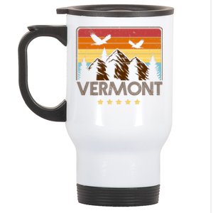 Vermont Retro Mountain Eagle Stainless Steel Travel Mug