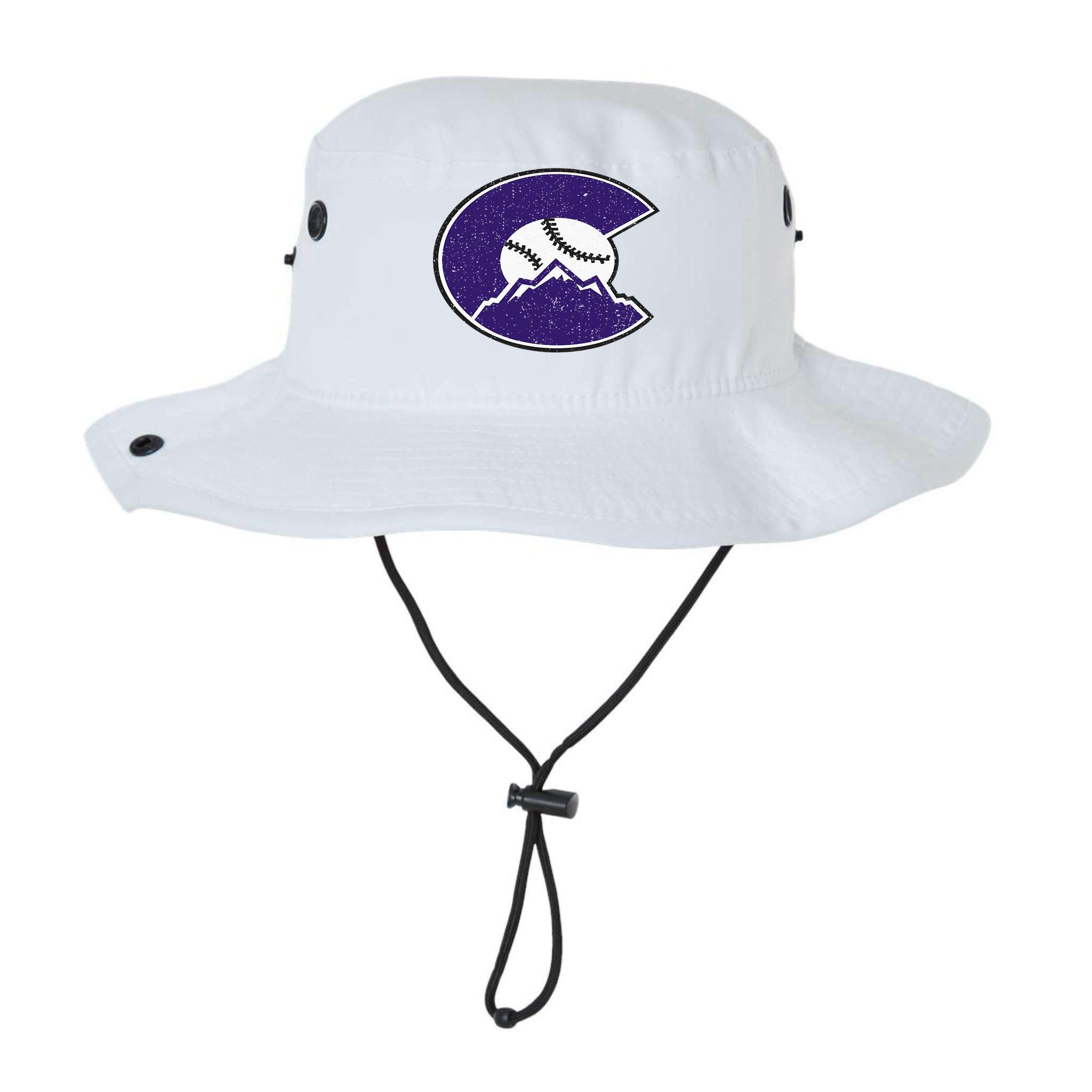 Vintage Rocky Mountain Purple Colorado Flag Bucket Hat