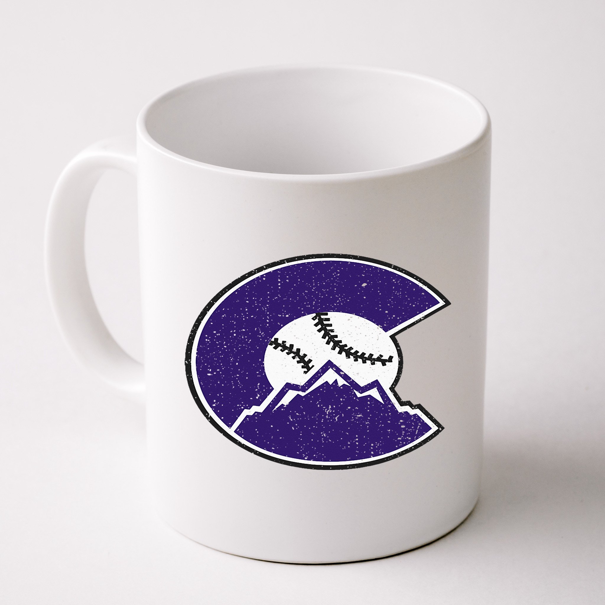Vintage Rocky Mountain Purple Colorado Flag Mug