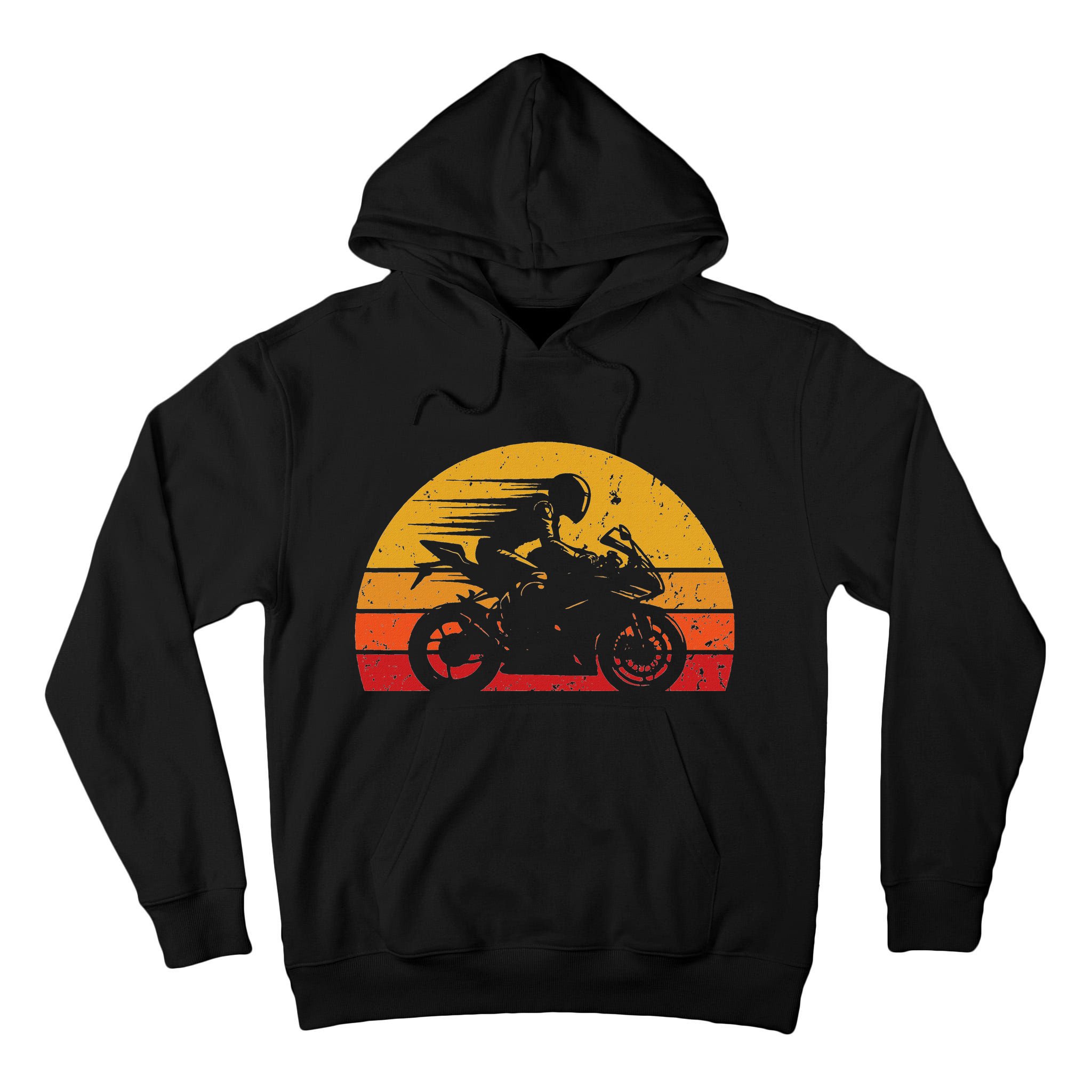 Vintage Retro Motorcycle Racing Biker Sport Street Bike Tall Hoodie