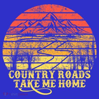 Vintage Retro Music Fans Country Roads Take Me Home T-Shirt