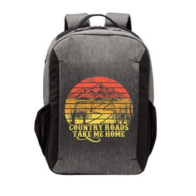 Vintage Retro Music Fans Country Roads Take Me Home Vector Backpack