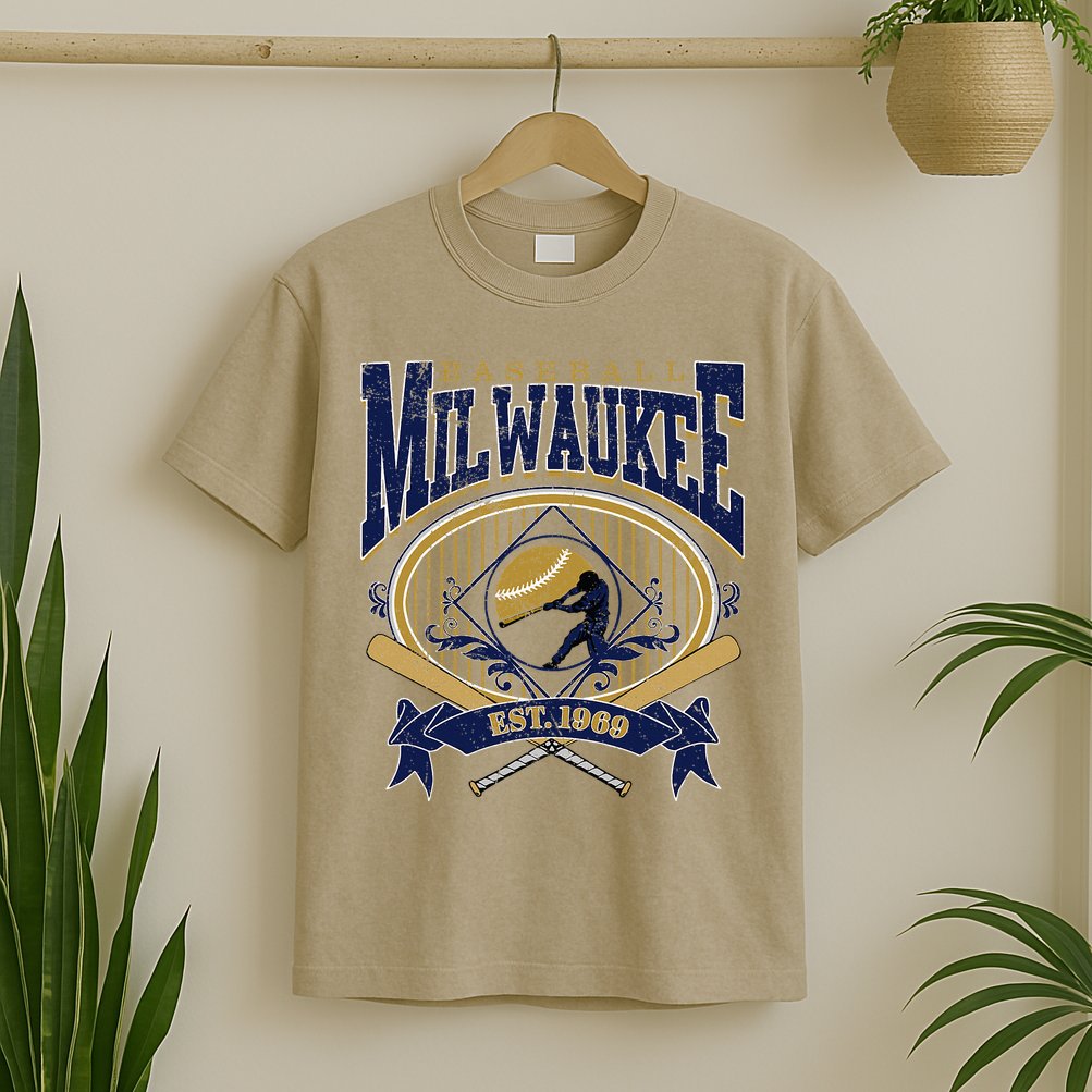 Vintage Retro Milwaukee Baseball T-Shirt