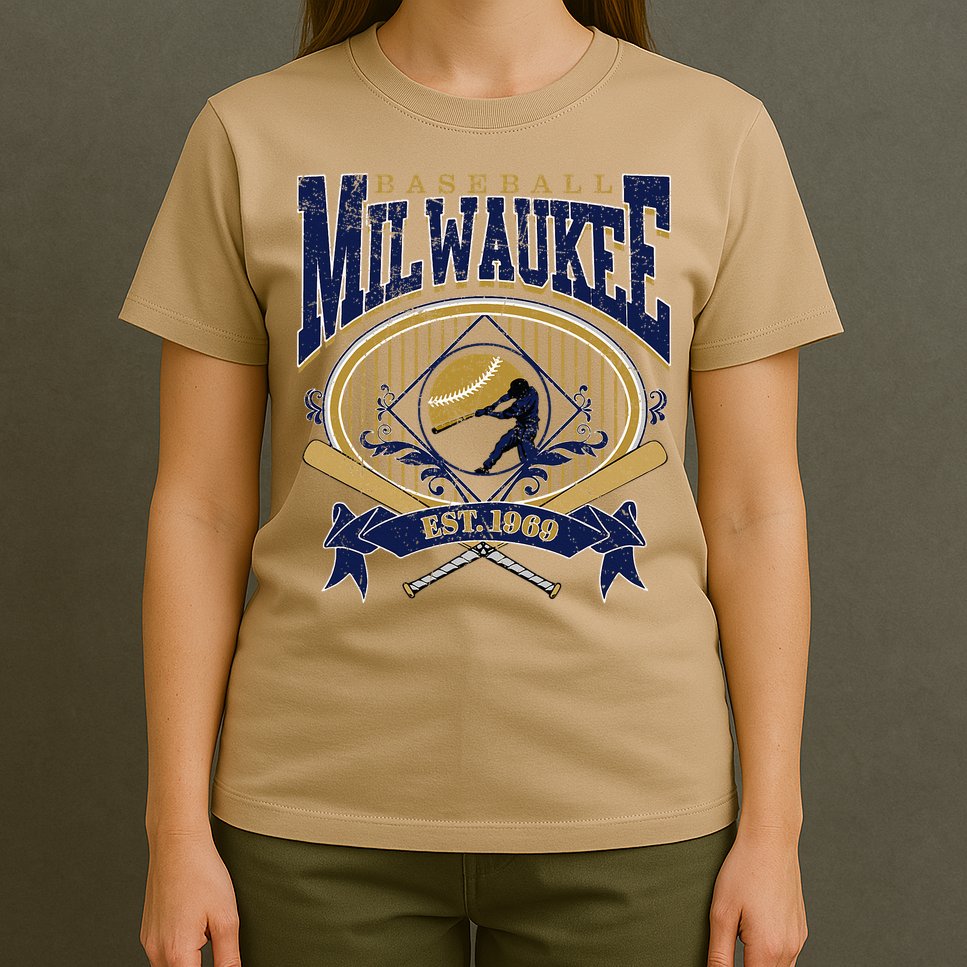Vintage Retro Milwaukee Baseball T-Shirt