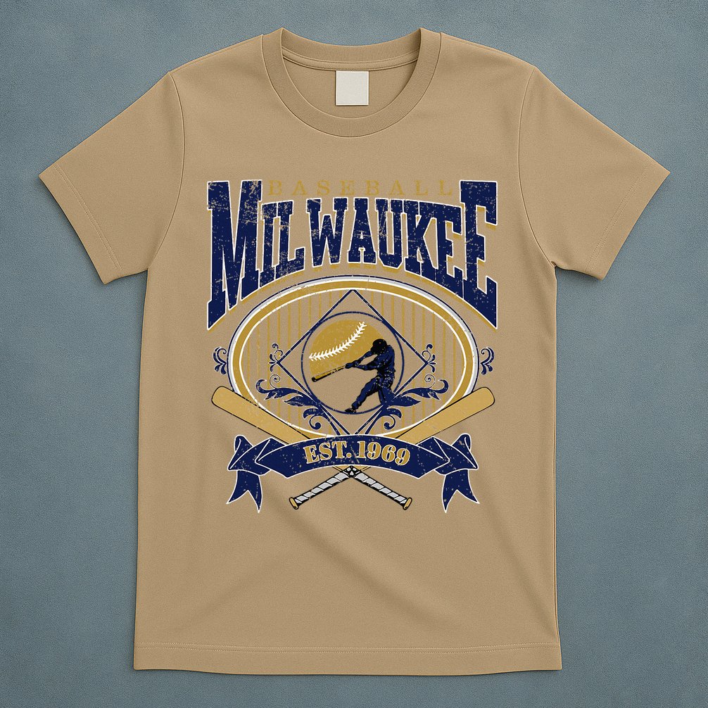 Vintage Retro Milwaukee Baseball T-Shirt