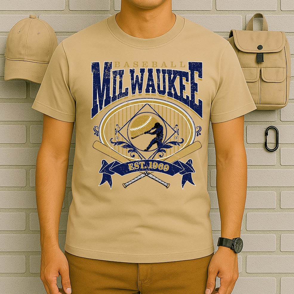 Vintage Retro Milwaukee Baseball T-Shirt