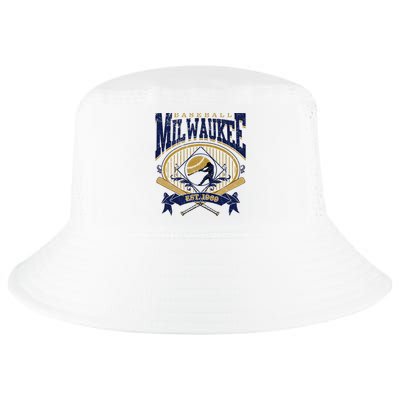 Vintage Retro Milwaukee Baseball Cool Comfort Performance Bucket Hat