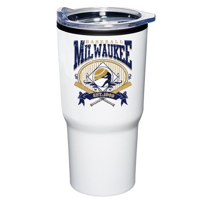 Vintage Retro Milwaukee Baseball Tumbler
