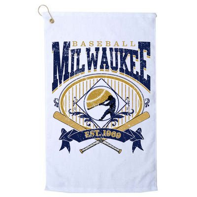 Vintage Retro Milwaukee Baseball Golf Towel