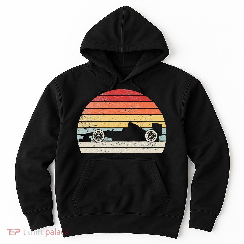 Vintage Retro Mechanic Sport Formula Race Car Hoodie