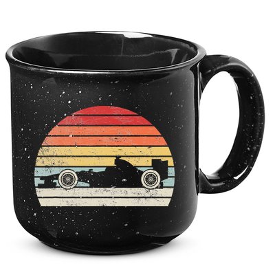 Vintage Retro Mechanic Sport Formula Race Car 15oz Campfire Ceramic Mug