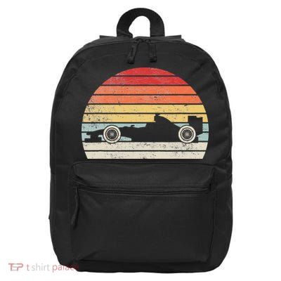 Vintage Retro Mechanic Sport Formula Race Car 16 in Basic Backpack