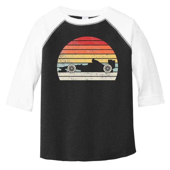 Vintage Retro Mechanic Sport Formula Race Car Toddler Fine Jersey T-Shirt